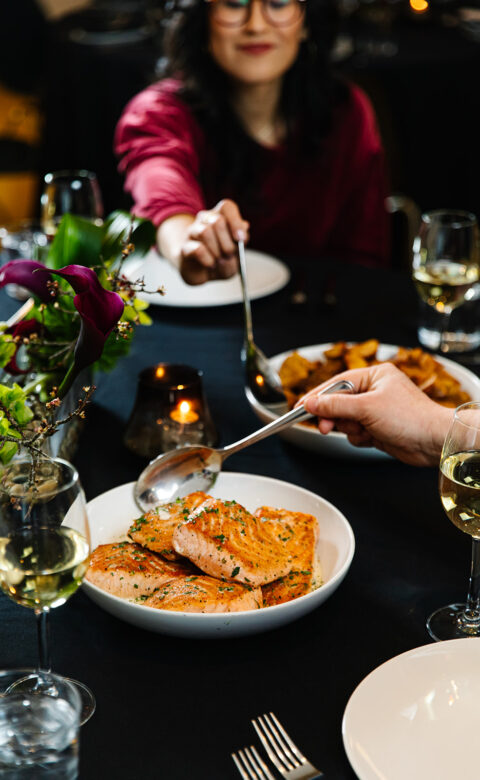 Dinner in the Mezzanine private dining room