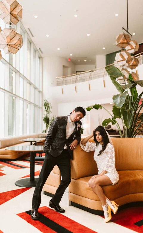 Couple in Restaurant