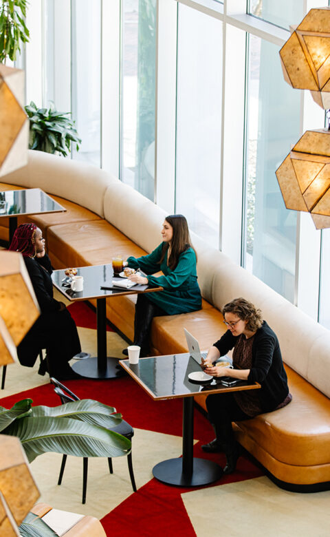 People sitting at Lounge.
