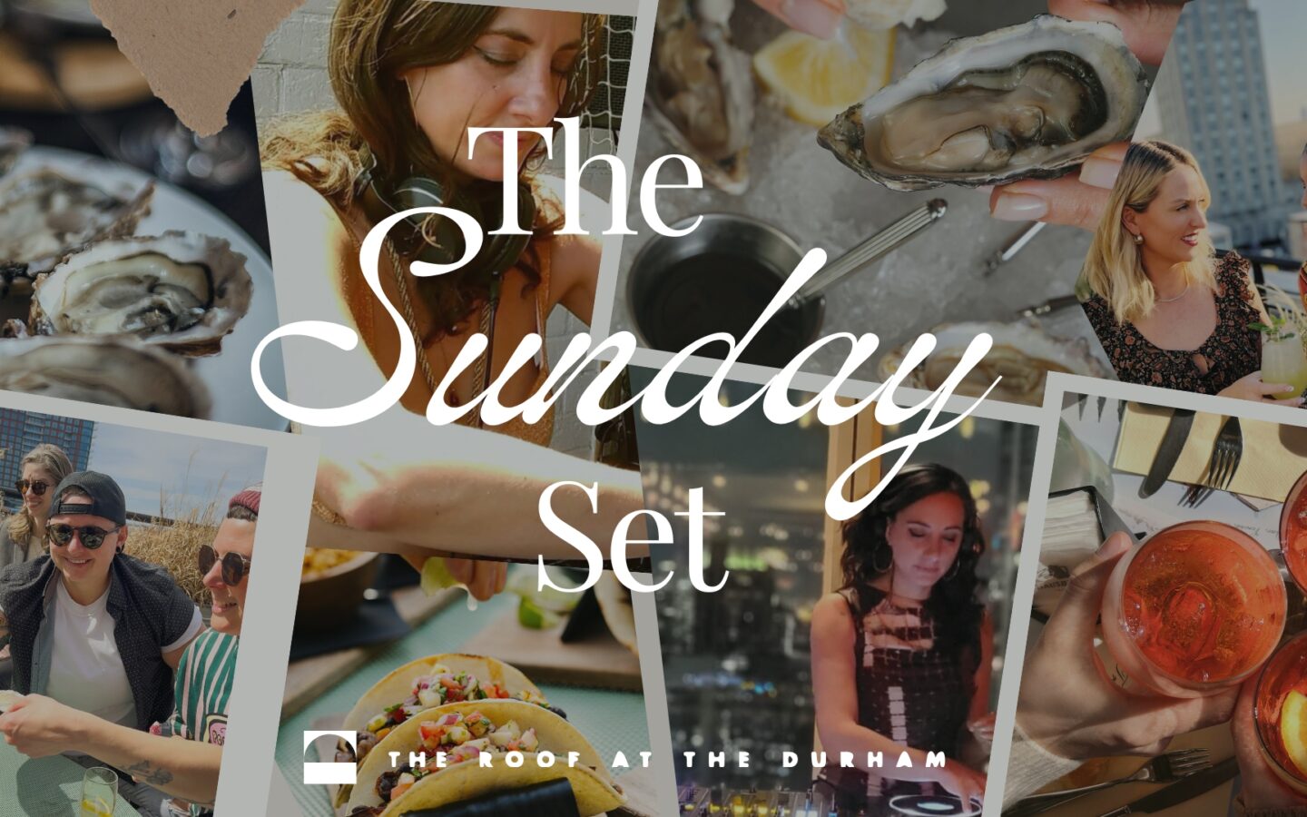 The Sunday set event flyer