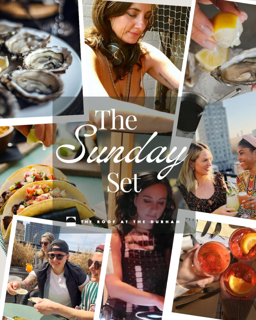 The Sunday set event flyer