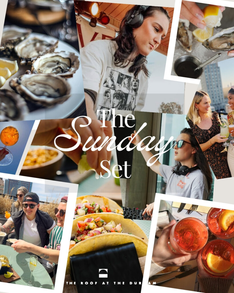 The Sunday set event flyer